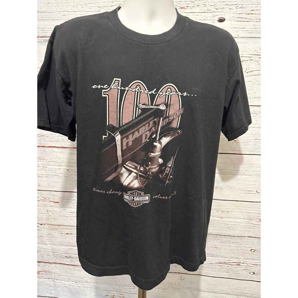 Harley Davidson One Hundred Years Mens T Shirt Size Large